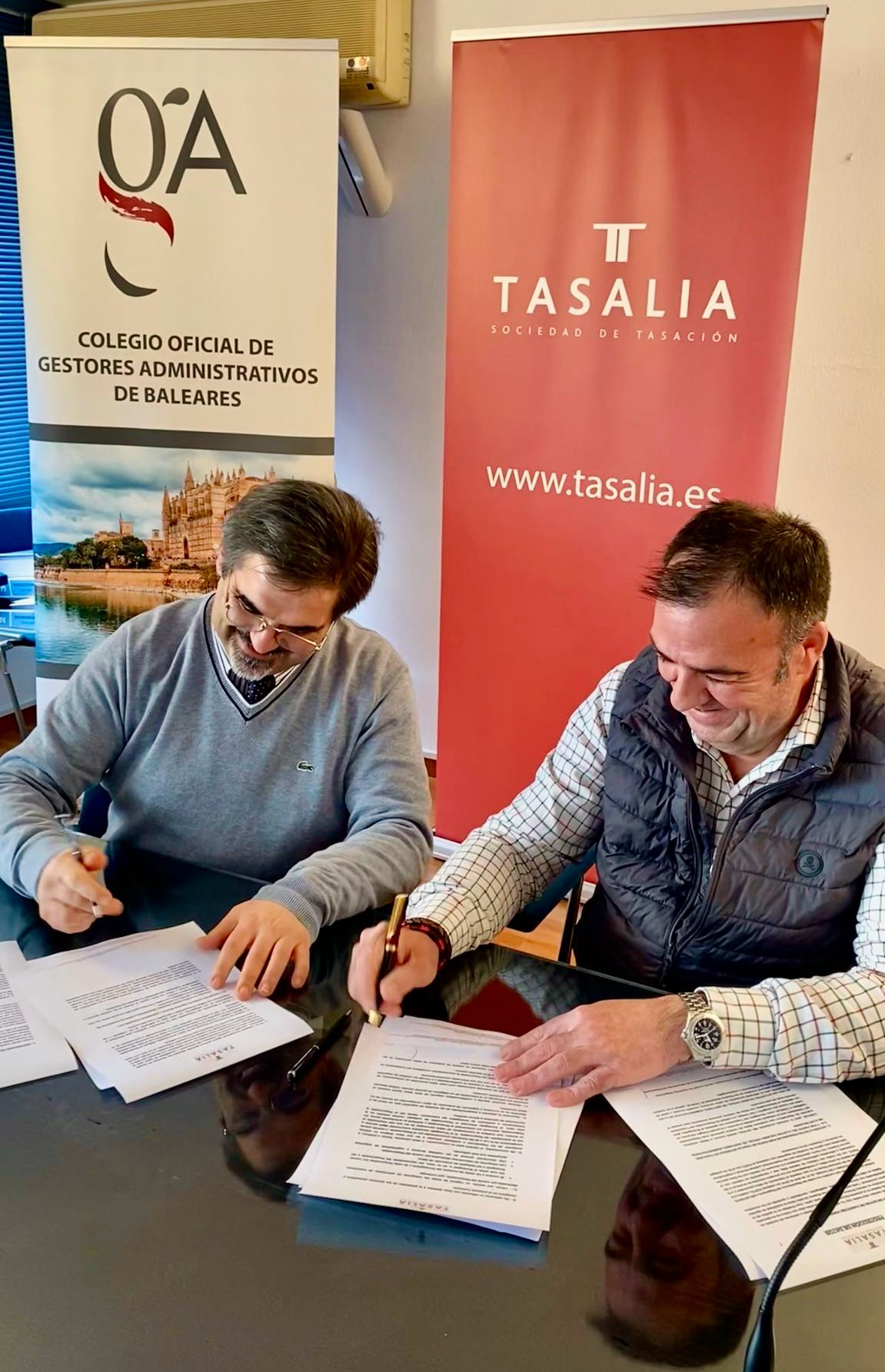 Acuerdo de Tasalia con el Colegio de Gestores Administrativos de Baleares